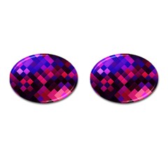 Pattern Seamless Pattern Tile Cufflinks (oval) by Sapixe