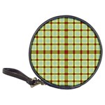 Geometric Tartan Pattern Square Classic 20-CD Wallets Front