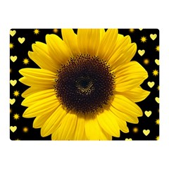 Flowers Hearts Heart Double Sided Flano Blanket (mini)  by Sapixe