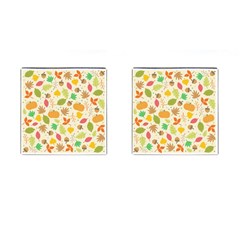 Thanksgiving Pattern Cufflinks (square) by Valentinaart