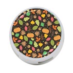 Thanksgiving pattern 4-Port USB Hub (Two Sides) Front