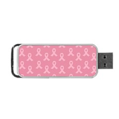 Pink Ribbon - Breast Cancer Awareness Month Portable Usb Flash (two Sides) by Valentinaart