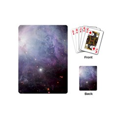 Orion Nebula Pastel Violet Purple Turquoise Blue Star Formation  Playing Cards (mini) by genx