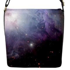 Orion Nebula Pastel Violet Purple Turquoise Blue Star Formation  Flap Closure Messenger Bag (s) by genx