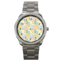 Lego Background Sport Metal Watch by Wegoenart