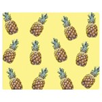 Pineapples Fruit Pattern Texture Double Sided Flano Blanket (Medium)  60 x50  Blanket Back