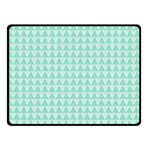 Mint Triangle shape pattern Double Sided Fleece Blanket (Small)  45 x34  Blanket Back
