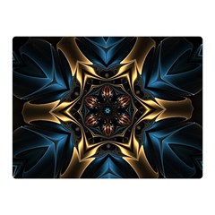 Pattern Texture Copper Teal Design Double Sided Flano Blanket (mini)  by Wegoenart