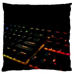 Keyboard Led Technology Large Flano Cushion Case (one Side) by Wegoenart