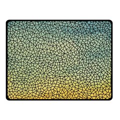 Background Cubism Mosaic Vintage Double Sided Fleece Blanket (small)  by Wegoenart