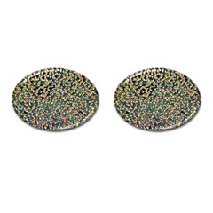 Background Cubism Mosaic Vintage Cufflinks (oval) by Wegoenart