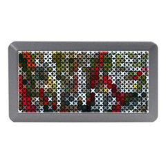 Christmas Cross Stitch Background Memory Card Reader (mini) by Wegoenart