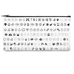 Vegan Vegetarian Icons Food Eat Pencil Cases by Wegoenart