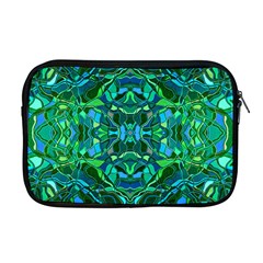 Abstract #8   I   Blues & Greens 6000 Apple Macbook Pro 17  Zipper Case by KesaliSkyeArt