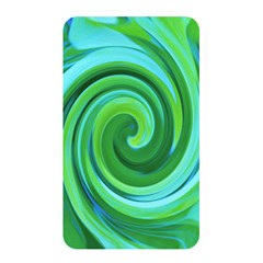 Groovy Abstract Turquoise Liquid Swirl Painting Memory Card Reader (rectangular) by myrubiogarden