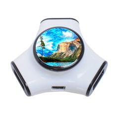 Painting Paintings Mountain 3-port Usb Hub by Pakrebo