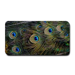 Peacock Tail Feathers Close Up Medium Bar Mats by Pakrebo