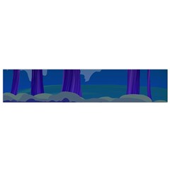 Illustration Vector Forest Nature Small Flano Scarf by Pakrebo