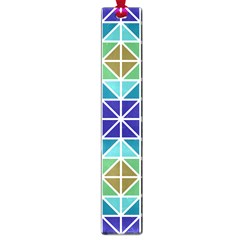 Mosaic Triangle Symmetry Large Book Marks by Pakrebo