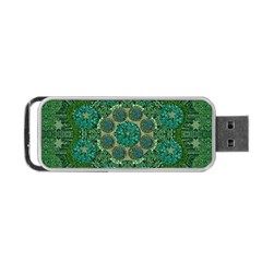 Stars Shining Over The Brightest Star In Lucky Starshine Portable Usb Flash (one Side) by pepitasart
