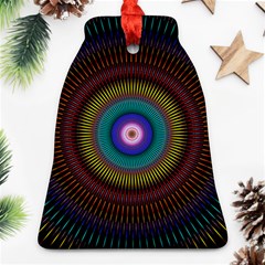 Artskop Kaleidoscope Pattern Bell Ornament (two Sides) by Pakrebo