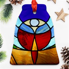 Church Window Glass Tiffany Ornament (bell) by Pakrebo