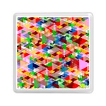 Background Triangle Rainbow Memory Card Reader (Square) Front