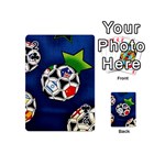 Textile Football Soccer Fabric Playing Cards 54 (Mini) Front - Club2
