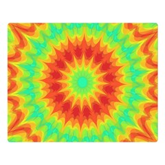 Kaleidoscope Background Red Yellow Double Sided Flano Blanket (large)  by Mariart
