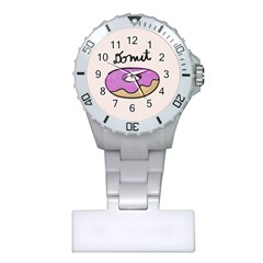 Donuts Sweet Food Plastic Nurses Watch by Mariart