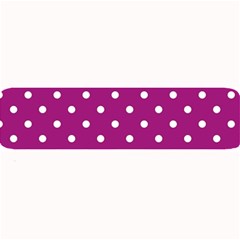 Fuschia Polka Dot Large Bar Mats by retrotoomoderndesigns