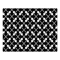 Black And White Fantasy Double Sided Flano Blanket (large)  by retrotoomoderndesigns