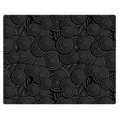 Hypnotic Black And White Double Sided Flano Blanket (medium)  by retrotoomoderndesigns