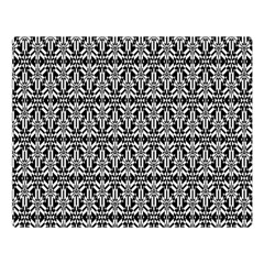 Black And White Filigree Double Sided Flano Blanket (large)  by retrotoomoderndesigns