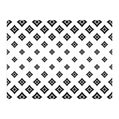 Black And White Tribal Double Sided Flano Blanket (mini)  by retrotoomoderndesigns