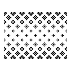 Black And White Tribal Double Sided Flano Blanket (mini)  by retrotoomoderndesigns