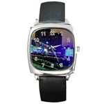 Columbus Commons Square Metal Watch Front