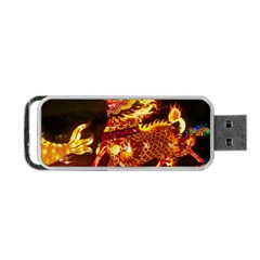 Dragon Lights Portable Usb Flash (one Side) by Riverwoman