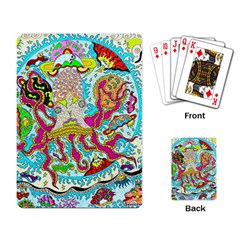 Supersonic Octopus Playing Cards Single Design by chellerayartisans