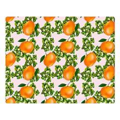 Citrus Tropical Orange Pink Double Sided Flano Blanket (large)  by snowwhitegirl