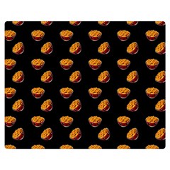Kawaii Chips Black Double Sided Flano Blanket (medium)  by snowwhitegirl