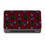 Gothic Girl Rose Red Pattern Memory Card Reader with CF Front