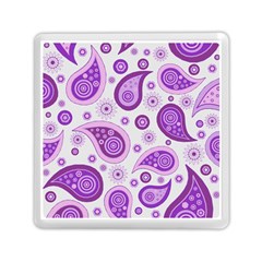 Retro Paisley Purple Memory Card Reader (square) by snowwhitegirl
