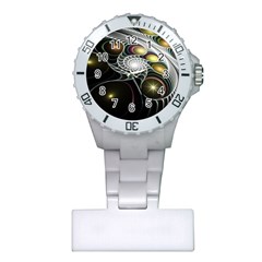 Fractal Bulbs Fantasy Curve Plastic Nurses Watch by Pakrebo