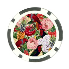 Tropical Bird Floral Poker Chip Card Guard (10 Pack) by snowwhitegirl