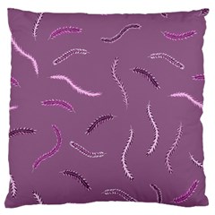 Plumelet Pen Ethnic Elegant Hippie Large Flano Cushion Case (one Side) by Sudhe