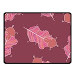 Plumelet Pen Ethnic Elegant Hippie Double Sided Fleece Blanket (Small)  45 x34  Blanket Front