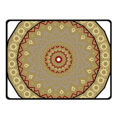 Mandala Art Ornament Pattern Double Sided Fleece Blanket (small)  by Sudhe