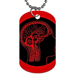 Artificial Intelligence Brain Think Dog Tag (two Sides) by Sudhe
