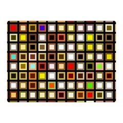 Squares Colorful Texture Modern Art Double Sided Flano Blanket (mini)  by Sudhe